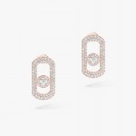 Messika - So Move Stud Earring Rose Gold Pave